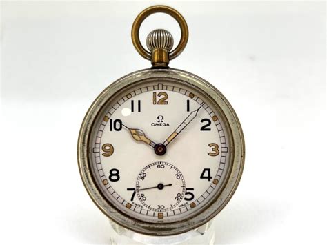 omega gstp military pocket watch|antique british military pocket watch.